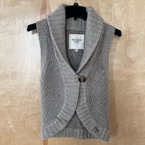 Abercrombie & Fitch Taupe Women's Cardigan Vest